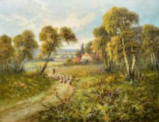 FRANK HIDER (1861-1933) British Near Watton, Essex Oil on canvas Signed 45 x 35 cm,