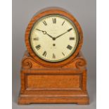 A Victorian oak cased bracket clock The white dial with Roman numerals inscribed Arnold 8? Strand,