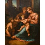 ITALIAN SCHOOL (19th century) Virgin Mary and Joseph With Baby Jesus and the Infant John The