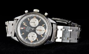 A 1960s gentleman's steel cased Mark III Enicar Sherpa Graph (Jim Clark) chronograph wristwatch The