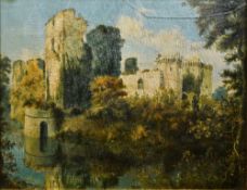 ENGLISH SCHOOL (19th/20th century) Castle Ruins Oil on canvas 49 x 38.
