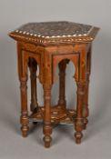 A late 19th/early 20th century North African coffee table,