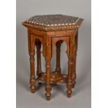 A late 19th/early 20th century North African coffee table,