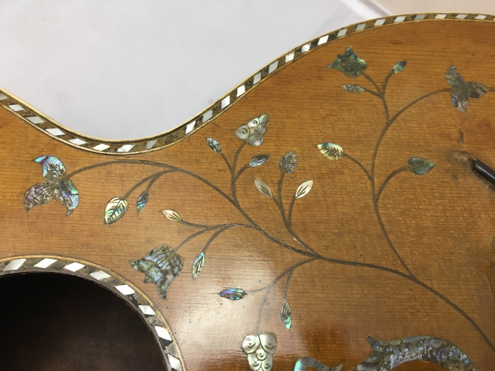 A 19th century parlour guitar, - Image 6 of 8