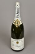 A jeroboam bottle of Pol Roger & Co Extra Cuvee De Reserve Champagne, Epernay, France 50 cm high.