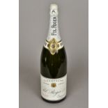 A jeroboam bottle of Pol Roger & Co Extra Cuvee De Reserve Champagne, Epernay, France 50 cm high.