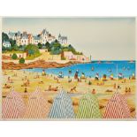 FANCH LEDAN (born 1949) French (AR) Beach Scene Limited edition print Signed and numbered 100/200