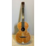 A 19th century parlour guitar,