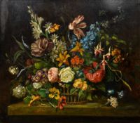 After THE DUTCH OLD MASTER Floral Still Life Oil on canvas 76 x 68 cm,