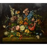 After THE DUTCH OLD MASTER Floral Still Life Oil on canvas 76 x 68 cm,