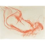GERARD DUREAUX (1940-2014) French (AR) Florence Endormie Sanguine Signed 49 x 38 cm,