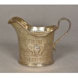 A George II silver cream jug,