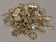 A good quantity of Victorian and possibly later silver brooches,