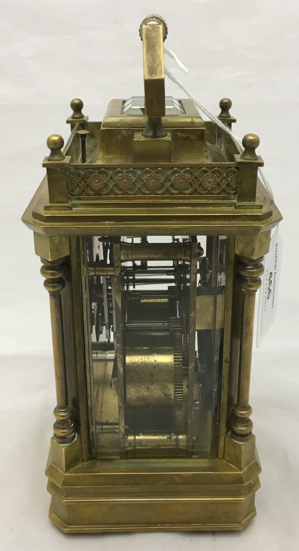 A bronze cased repeating carriage clock retailed by Bailey Banks & Biddle The signed dial with - Bild 5 aus 9