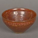 A Chinese Song type porcelain bowl With allover iridescent red glaze. 7 cm high.