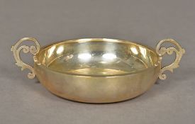 A modern silver replica of a Jersey bowl, circa 1700, hallmarked Silver 925, maker's mark of AG 13.