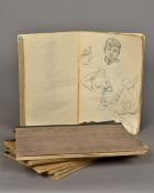 CECIL ROSS BURNETT (1872-1933) British Eight artist's sketch books,