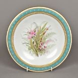 A 19th century Worcester porcelain comport Centrally painted with floral sprays within gilt and