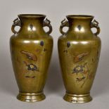 A pair of 19th century Japanese gold,