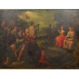 CONTINENTAL SCHOOL (18th century) Allegorical Scene Oil on panel 59 x 45 cm,