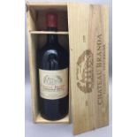 Chateau Branda Puisseguin-Saint-Emilion 1999 Double Magnum, with wax seal, in old wooden case.