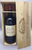 Chateau Branda Puisseguin-Saint-Emilion 1999 Double Magnum, with wax seal, in old wooden case.