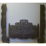 A 19th century Chinese carved wooden opium bed Carved throughout with various dragons amongst