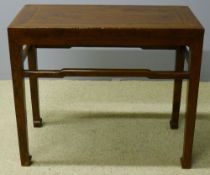A 19th century Chinese elm table The pa