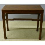 A 19th century Chinese elm table The pa