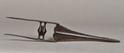 An antique Persian steel katar Of typic