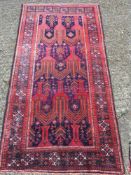 A Caucasian wool rug