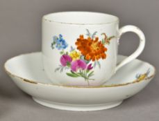 A 19th century Meissen porcelain cup and