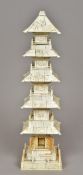 A 19th century Chinese ivory model of a