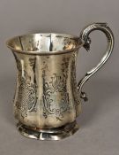 A Victorian silver Christening mug, hall