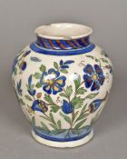 A Qajar pottery vase