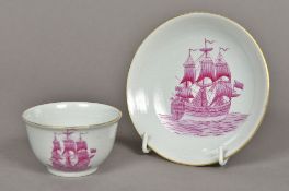 A Chinese Export porcelain tea bowl and
