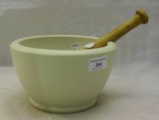 A pestle and mortar