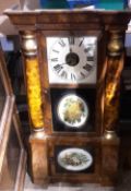 A Victorian wall clock and bracket