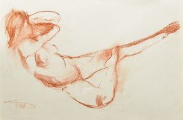GERARD DUREAUX (1940-2014) French (AR) Life Study Sanguine Signed 57 x 40 cm,