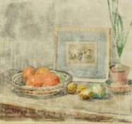 ENGLISH SCHOOL (20th century) Still Life Watercolour 27 x 25 cm,