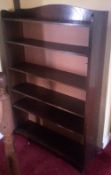 An oak bookcase