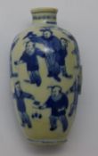 A Chinese blue and white snuff bottle