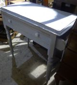 A Victorian painted pine washstand