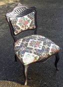 A Victorian upholstered chair