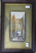 An early 20th century street scene watercolour,