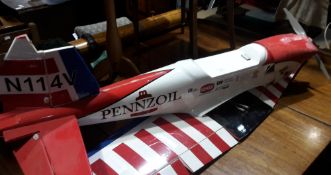 A remote controlled model aeroplane