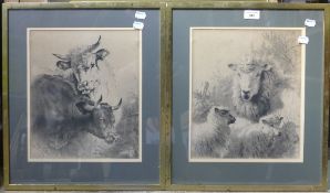 A pair of THOMAS GEORGE COOPER etchings,