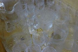 A quantity of Edwardian Pall Mall glass, etc.