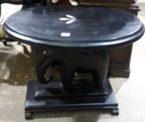 An Anglo-Indian ebony elephant table