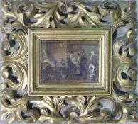 A Florentine framed oil on board